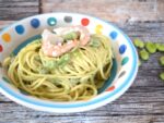 pasta con fave e gamberi