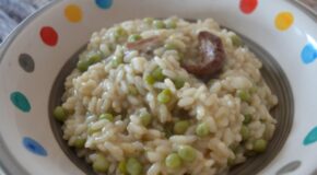 Risotto funghi porcini e piselli