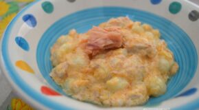 Gnocchetti con panna zucca e tonno
