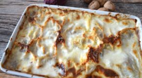 Lasagne radicchio gorgonzola e noci