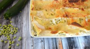 Lasagne con zucchine e piselli