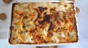Lasagne alle noci e speck